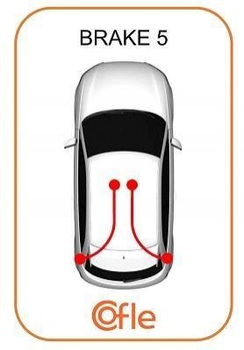 Трос ручника COFLE 172297 Mitsubishi Lancer 4820A049