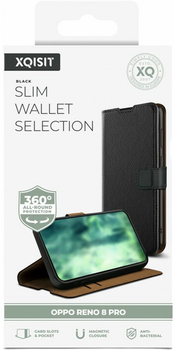 Чохол-книжка Xqisit Slim Wallet Selection для Oppo Reno 8 Pro Black (4029948221212)