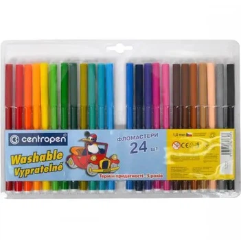 Фломастери 24 кольору CENTROPEN 7790/24