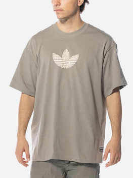 Koszula bawełniana długa męska Adidas Originals IV9694 L Beżowa (4067886992429)
