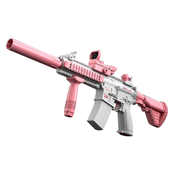Акумуляторний водяний автомат з прицілом Water Gun M416 рожевий