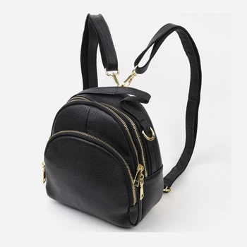 Рюкзак жіночий з натуральної шкіри 4.2 л Vintage leather-20690 Чорний