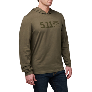 Реглан з капюшоном 5.11 Tactical Hooded Long Sleeve RANGER GREEN M (76165-186)