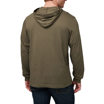 Реглан з капюшоном 5.11 Tactical Hooded Long Sleeve RANGER GREEN 2XL (76165-186)