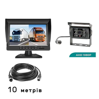 Комплект монитор 9" с камерой заднего вида Carex 992 1080P IPS