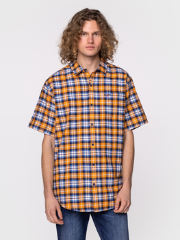Koszula męska bawełniana Lee Cooper WALTER2-9107 XL Pomarańczowa (5904347389802)