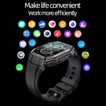 Сенсорные умные смарт-часы Sport K55 Black (16070)