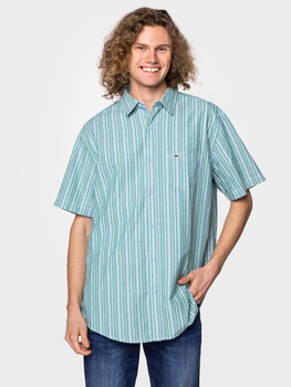 Koszula męska bawełniana Lee Cooper WILL2-9100 2XL Zielona (5904347389536)