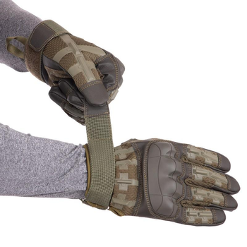 Перчатки тактические с закрытыми пальцами Military Rangers BC-9879 XL Оливковый