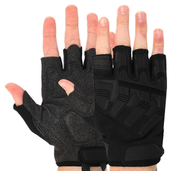 Перчатки тактические с открытыми пальцами SP-Sport BC-8808 L Черный