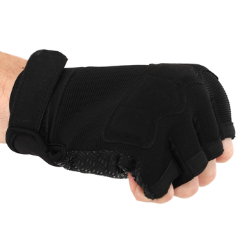 Перчатки тактические с открытыми пальцами SP-Sport BC-8789 L Черный