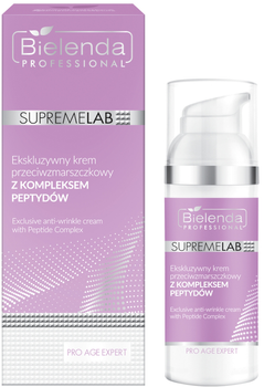 Krem do twarzy Bielenda SupremeLab Pro Age Expert przeciwzmarszczkowy z kompleksem peptydów 50 ml (5902169037406)