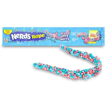 Конфеты, драже, нердсы Nerds Rope Verry berry сладкая конфета- верёвка 1 шт х 26 г