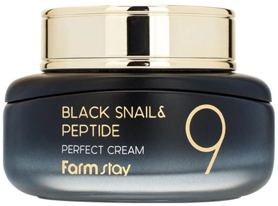 Krem do twarzy FarmStay Black Snail & Peptide 9 55 ml (8809639172483)