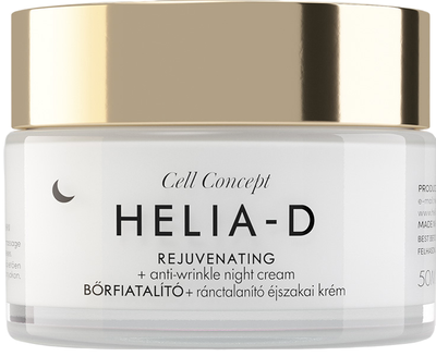 Крем для обличчя Helia-D Cell Concept Rejuvenating + Anti-wrinkle Night Cream 65+ проти зморшок 50 мл (5999561859293)