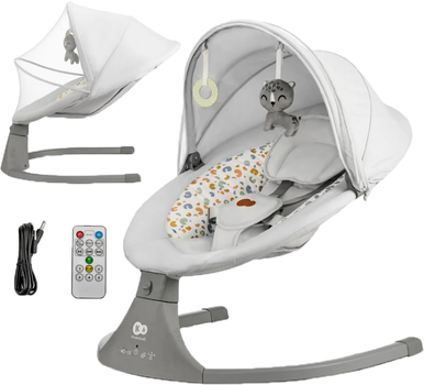 Крісло-гойдалка Kinderkraft Lumi 2 Light Grey (KBLUMI02LGR0000) (5902533925018)