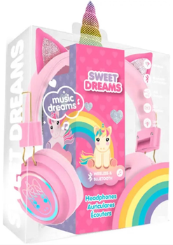 Бездротові накладні навушники Kids Euroswan Sweet Dreams Єдиноріг (8435507868945)