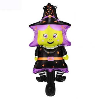 Фольгована Кулька Міні-Фігура Halloween Відьма 41х18см (15")