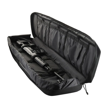 Чехол для оружия (транспортный кейс) 128 см Black (3 кармана внутри и 1 снаружи) Черный (для автомата, винтовки)