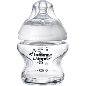 Szklana butelka Tommee Tippee z silikonowym smoczkiem 150 ml (5010415224378)