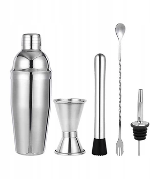 Набор для бармена Excellent Houseware Серебристый из 5 элементов