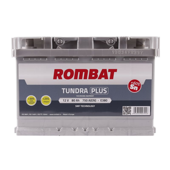 Автомобільний акумулятор ROMBAT Tundra Plus 6CT 80Ah R+ E380