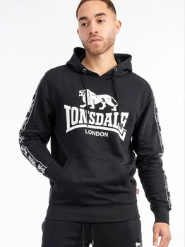 Худі чоловіче утеплене Lonsdale Scousburgh 117553-1500 S Чорний/Білий (4255581524674)