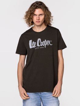 Koszulka męska bawełniana Lee Cooper HERO7 FADE-1010 M Czarna (5904347388669)