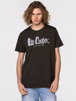 Koszulka męska bawełniana Lee Cooper HERO7 FADE-1010 3XL Czarna (5904347388706)