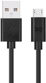 Кабель Xqisit NP USB Type-A - micro USB 1 м Black (4029948221847)