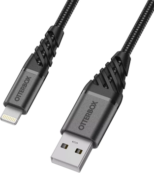 Кабель Otterbox Premium USB Type A - Apple Lightning 2 м Black (840104218129)