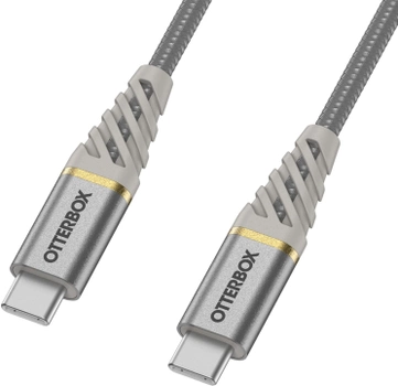 Kabel Otterbox Premium USB Type-C - USB Type-C 1 m Silver (840104218518)