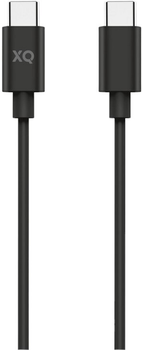 Кабель Xqisit Charge & Sync USB Type-C - USB Type-C 60Вт 1 м Black (4029948223766)