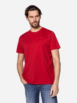 Koszulka męska bawełniana Lee Cooper OBUTCH-875 S Czerwona (5904347394851)