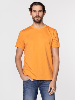 Koszulka męska bawełniana Lee Cooper OBUTCH-875 L Pomarańczowa (5904347395124)