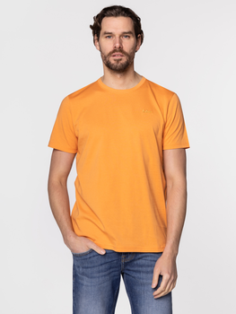 Koszulka męska bawełniana Lee Cooper OBUTCH-875 2XL Pomarańczowa (5904347395148)