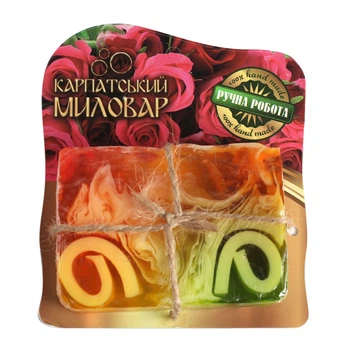 Натуральное мыло "Роза" на планшетке 100 г