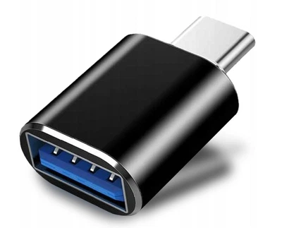 Адаптер OTG USB тип C - USB Чорний під'єднання USB пристроїв до пристроїв із портом USB типу C простота використання