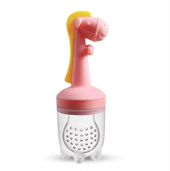 Ниблер Hajintong Pink Giraffe HPGL для прикорма размер L от 9 мес