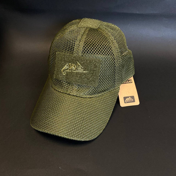 Бейсболка тактична Helikon-tex® сітка BBM MESH Cap Olive Green (CZ-BBM-PO-02)