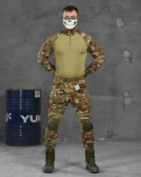 Тактичний літній костюм з наколінниками штани+убакс 2XL мультикам (13856)