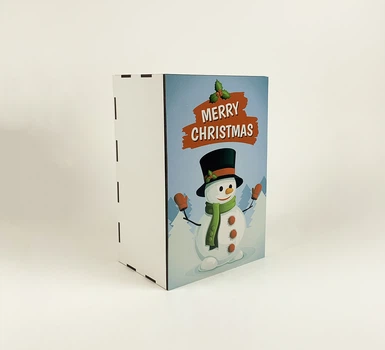 Коробка "Marry Christmas" зі сніговиком 2