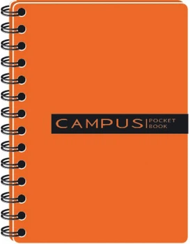 Блокнот ГРАФИКА Campus Pocketbook В6 в клетку 3 разделителя 120 листов Оранжевый (РВ63120-810/помар)