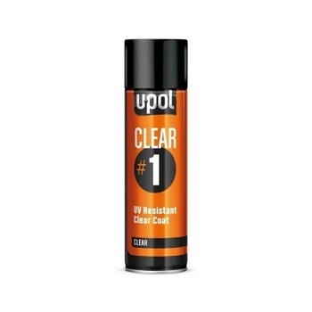 Лак UV устойчивый с высоким глянцем U-POL CLEAR#1 450мл CLEAR/AL