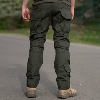 Чоловічі штани з наколінниками G3 R&M ріп-стоп олива розмір 2XL