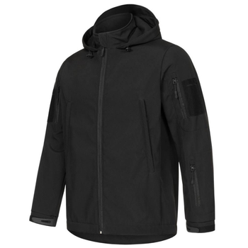 Мужская куртка с капюшоном G4 Softshell черная размер L