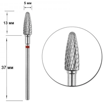 Насадка твердосплавная Staleks Pro Expert кукурузка FT90R050/13 (4820241065127)