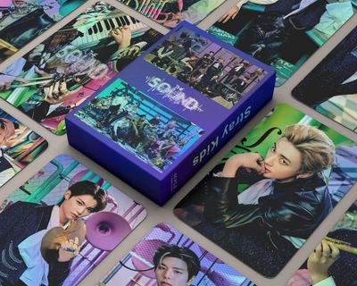 Голографичечкие карточки stray kids K-POP lomo карти к поп стрей кидс стрэйкидс СК -The Sound- 55 шт