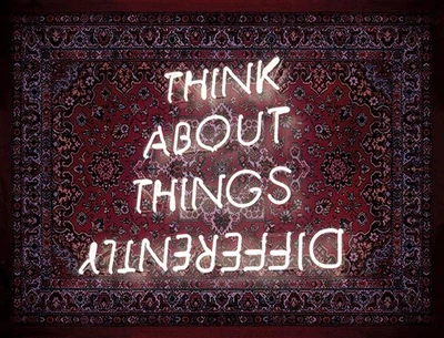 Картина на холсте Think about things, интерьерная печать 60х90 см (0101)
