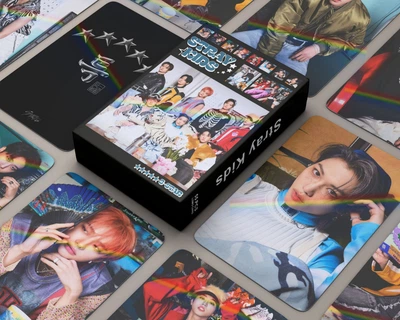 Голографичечкие карточки stray kids K-POP lomo кейпоп карти к поп стрей кидс стрэйкидс СК - 5 star #1- 55 шт